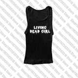 Tineit Y2k Clothes Gothic Aesthetic Cute Sleeveless Camisole Punk grunge Letter Print Grunge Crop Top E-girls Corset Tank Top Baby Tee