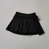 Tineit Y2K casual Sports Skirt Badminton Tennis Half-body Skirt Pants side slits Yoga Sunlight sporty girls aesthetic comfortable Skirt