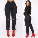 frat outfits Sales Women's Jeans Ripped Slimming Non-Stretch Women's Jeans Women's Trousers