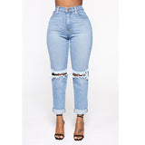 frat outfits Sales Women's Jeans Ripped Slimming Non-Stretch Women's Jeans Women's Trousers