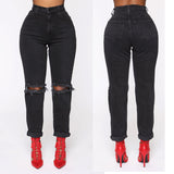 frat outfits Sales Women's Jeans Ripped Slimming Non-Stretch Women's Jeans Women's Trousers