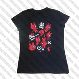 Tineit T-shirt Women's 2025 Summer Top 90s vintage Gothic emo y2k Baby tee Short Sleeve Top Street T-shirt Women's Punk kawaii graphics