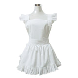 hoco dresses Apron British Court Style White Skirt Overalls Apron Japanese Role Playing Apron Maid Group