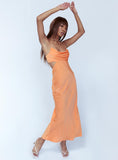 Tineit Giselle Midi Dress Orange