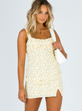 Tineit Freya Mini Dress Yellow Floral