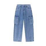 Tineit High Street Pocket Baggy Cargo Jeans