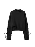 christmas outfit Tineit Women Vintage Sweater Pullovers O-Neck Casual 2025 Winter Fashion Gothic Harajuku Loose Soft Female Irregular Knitwear Jumper