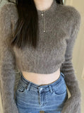 Tineit Natalee Plush Crop Sweater