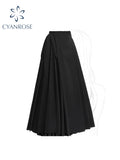 christmas outfit Tineit Women Black Gothic A-line Pleated Skirt Vintage Y2k Oversize Long Skirt Harajuku Korean Elegant Emo Skirts 2000s Trashy Clothes