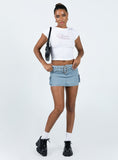 Tineit-Iconic Cargo Mini Skirt Denim