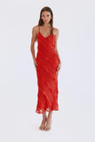 Tineit Lars Maxi Dress Red