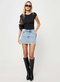 Tineit-Gazelle Denim Skort Light Wash