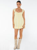 Tineit Carlita Mini Dress Yellow