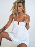 Tineit Empress of Love Mini Dress White Embroidery