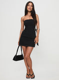 Tineit Galactra Strapless Mini Dress Black