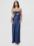 Tineit Faviola Strapless Maxi Dress Blue