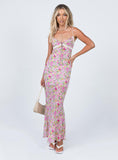 Tineit Emily Maxi Dress Pink Floral