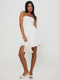 Tineit-Evangelos Strapless Mini Dress White