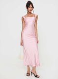 Tineit Azura Off The Shoulder Maxi Dress Pink