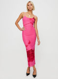 Tineit Knox Maxi Dress Hot Pink Floral