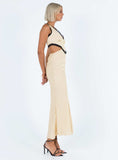 Tineit Keila Lace Trim Maxi Dress Cream / Black