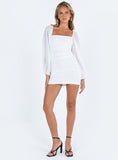 Tineit Joslyn Long Sleeve Mini Dress White