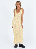 Tineit Nellie Maxi Dress Yellow / Red Floral