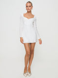 Tineit Lyna Long Sleeve Mini Dress White