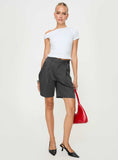 Tineit In Office Longline Shorts Grey 2024 New Pant