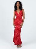 Tineit Nellie Maxi Dress Red Polka Dot