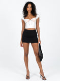 Tineit-Karley Low Waist Mini Skirt Black