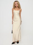 Tineit Ravia Maxi Dress Champagne