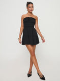 Tineit Joie Strapless Mini Dress Black