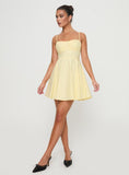 Tineit Xantha Mini Dress Yellow