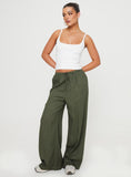 Tineit-Ogilvie Linen Blend Pants Olive