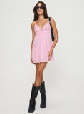Tineit Nicoletta Mini Dress Light Pink