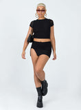 Tineit-Bold Move Mini Skirt Black Lower Impact