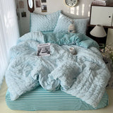 Tineit Comforter sets Bedding Set for Boys Girls Bedroom Duvet Cover Pillowcase Bedspread Simple Fashion Bed Sheet Set Bed Linens