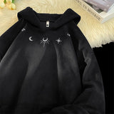 Tineit Streetwear Hoodies for Women 2025 Ropa Mujer Chic Embroidery Hooded Y2k Tops Casual Thicked Vintage Sweatshirts Korean Clothes