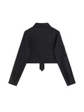 christmas outfit Tineit 2025 Women Blouses Harajuku Punk Streetwear Black Casual Gothic Tie Blouse Vintage Long Sleeve Loose Turn Down Collar Shirt Tops