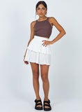 Tineit-Greta Mini Skirt Off White