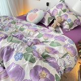 Tineit Lucky Dog Bedding Set Cute Cartoon No Filler Twin Full Size Duvet Cover Flat Sheet Pillowcase Fashion Girls Boys New Bed Linen