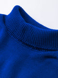 Tineit Knitted 2025 Autumn Women's Turtleneck Solid Casual Loose All-match Office Sweater Female Long Sleeve Tops Chic Pullover Jumper