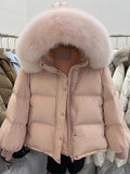 christmas outfit Tineit Women Pink Hoodies Parka Jacket Overcoat Warm Thicken Coat Korean 90s Vintage Harajuku Padded Jacket Clothes Winter Autumn 2025