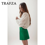 cold weather outfits Tineit 2024 Spring Summer Casual Asymmetrical Women Skirts Fashion Vintage Solid High Waist Chic Mini Elegant Skirts