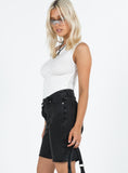 Tineit Xena Long Denim Shorts Black 2024 New Pant