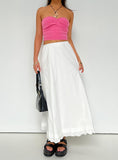 Tineit-Empress Of Love Maxi Skirt White