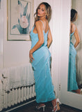 Tineit Lars Maxi Dress Turquoise
