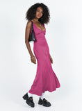 Tineit Lynsey Midi Dress Fuchsia