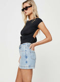 Tineit-Gazelle Denim Skort Light Wash